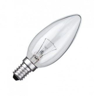 Almi - Žárovka průmyslová svíčka čirá 240V/ 40W, E14