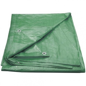 Almi - Plachta zakrývací s oky, 4x6m, 100g/m2, zelená