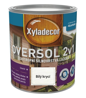 Almi Praha - Xyladecor Oversol 2v1 bílý krycí 2,5 l