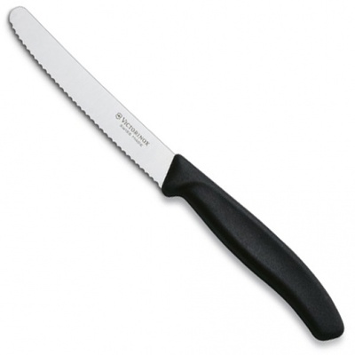 Almi Praha - Nůž na rajčata, vlnitý VICTORINOX 6.7833 černý