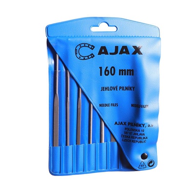 Almi Praha - AJAX sada jehlových pilníků 160/2 - 6ks s držadlem