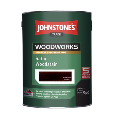Almi Praha - Johnstones Satin Wood Redwood 5,0 l 