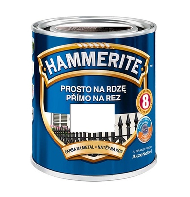 Almi Praha - Hammerite hladká, bílá  250 ml