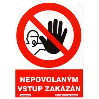 Almi - Tabulka - NEPOVOLANÝM VSTUP ZAKÁZÁN