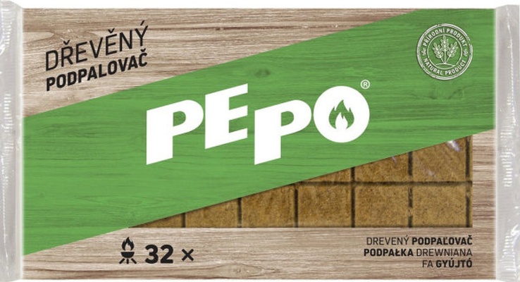 Almi Praha - Dřevěný podpalovač PE-PO 32 ks