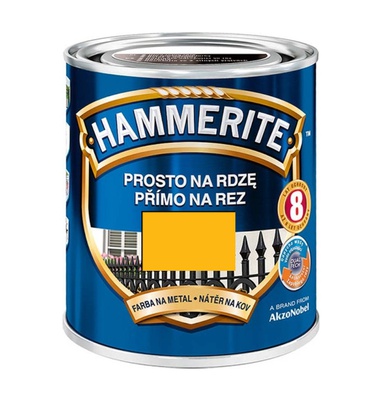 Almi Praha - Hammerite hladká, žlutá  250 ml