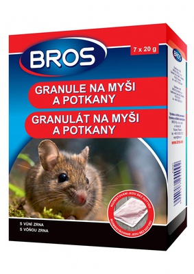 Almi Praha - BROS granule na myši a potkany 7x20g