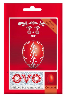 Almi Praha - Ovo prášková barva na vajíčka červená 5 g