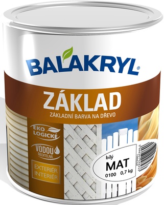 Almi Praha - Balakryl Základ na dřevo 0100 bílý 0,7kg