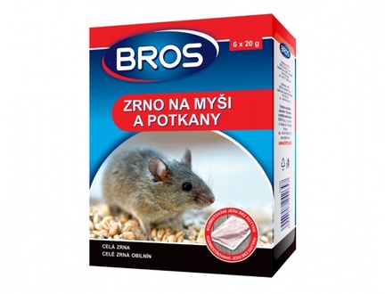 Almi - Bros zrno na myši a potkany 6x20 g