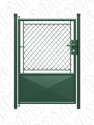 Almi Praha - Branka zahradní jednokřídlá - výška 125 cm, šířka 100 cm FAB 1/3 plech, levá