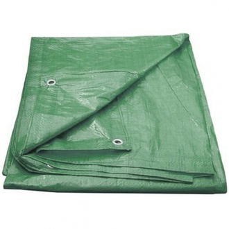 Almi - Plachta zakrývací s oky, 3x4m, 100g/m2, zelená
