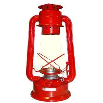 Almi - Lampa petrolejová 30cm, červená