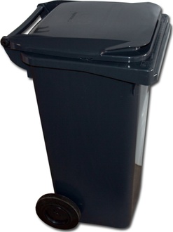 Almi - Popelnice - nádoba na odpad PH 120 l na kolečkách, černá