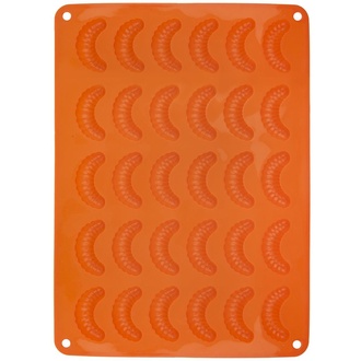 Almi - Forma silikonová - rohlíčky malé 30 ks, oranžová