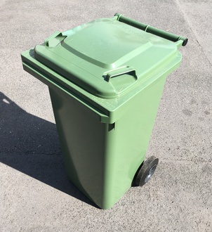 Almi - Popelnice - nádoba na odpad PH 120 l na kolečkách, zelená