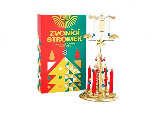 Almi Praha - Logimax Tradiční Andělské zvonění stromek zlatý