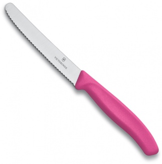 Almi - Nůž na rajčata, vlnitý VICTORINOX 6.7836.L115 růžový