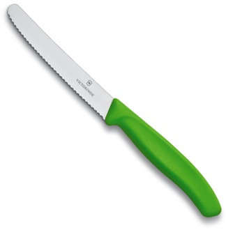 Almi - Nůž na rajčata, vlnitý VICTORINOX 6.7836.L114 zelený