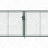 Almi Praha - Brána dvoukřídlá, výška 150 cm, šíře 360 cm, FAB, zelená