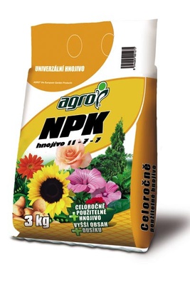 Almi Praha - NPK 3 kg minerální hnojivo