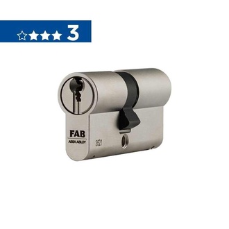 Almi - Bezpečnostní cylindrická vložka FAB 3P.00/DNs 30+35, nikl, 5 klíčů