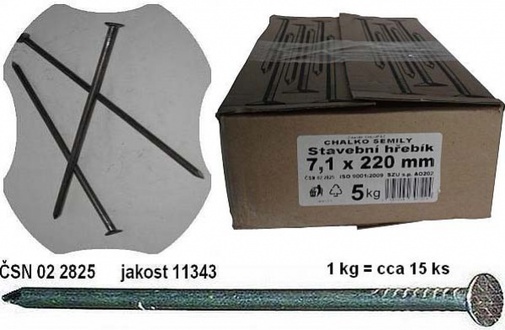 Almi - Hřebík stavební 220x7,1mm (1kg)