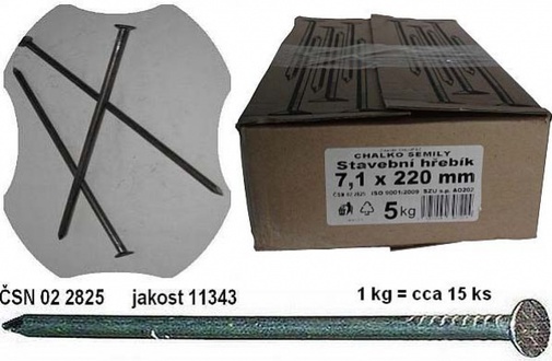 Almi - Hřebík stavební 220x7,1mm (1kg)