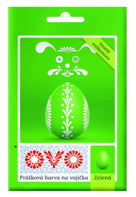 Almi Praha - Ovo prášková barva na vajíčka zelená 5 g