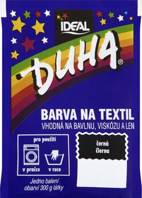 Almi Praha - Ideal Duha barva na textil č.17 černá 15 g