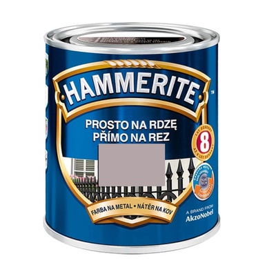 Almi Praha - Hammerite hladká, stříbrná  250 ml