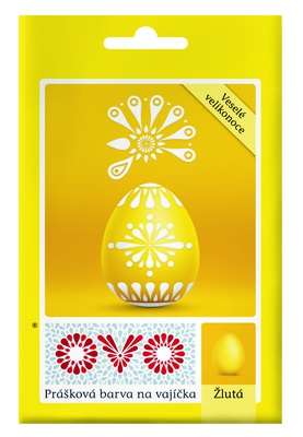 Almi Praha - Ovo prášková barva na vajíčka žlutá 5 g