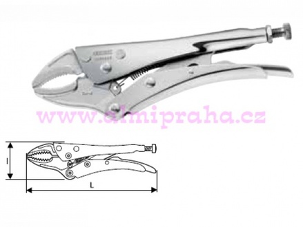 Almi - Kleště upínací s oblými čelistmi 190mm, Tona Expert 084808