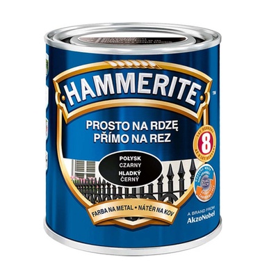 Almi Praha - Hammerite hladká, černá  250 ml