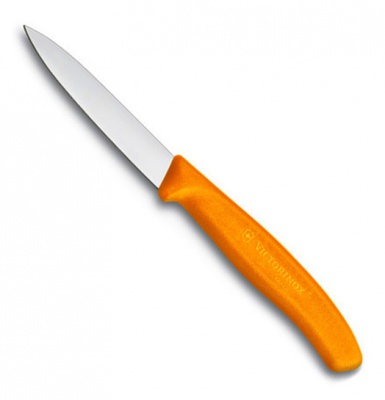 Almi Praha - Nůž na zeleninu  8cm, VICTORINOX 6.7606.L119 oranžový