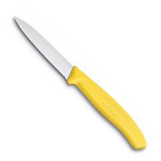 Almi - Nůž na zeleninu  8cm, vlnitý špičatý VICTORINOX 6.7636.L118 žlutý