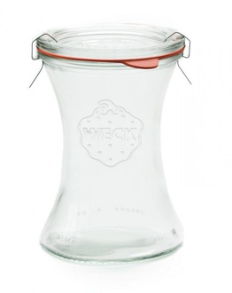Almi - Sklenice na delikatesy 370ml, průměr 80, komplet,  WECK