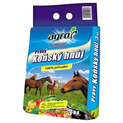 Almi Praha - Pravý koňský hnůj 3 kg granulovaný