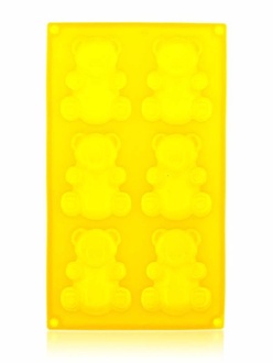 Almi - Forma silikonová - medvídek 6 ks, žlutá