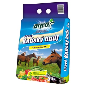 Almi - Pravý koňský hnůj 3 kg granulovaný