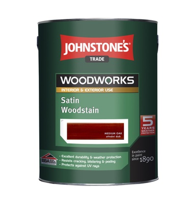 Almi Praha - Johnstones Satin Wood Medium Oak 5,0 l 