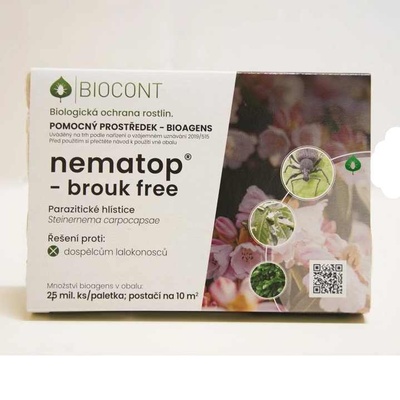 Almi Praha - Nematop Brouk Free parazitické hlístice proti dospělcům lalokonosců 2,5 milionů