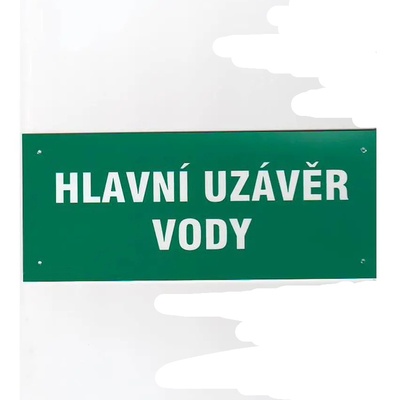 Almi Praha - Tabulka - HLAVNÍ UZÁVĚR VODY