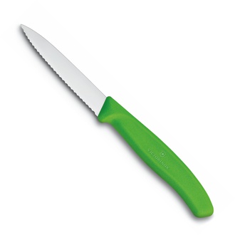 Almi - Nůž na zeleninu  8cm, vlnitý špičatý VICTORINOX 6.7636.L114 zelený