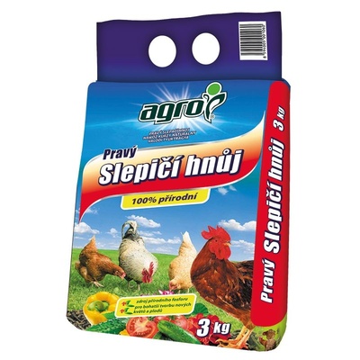 Almi Praha - Pravý slepičí hnůj 3 kg granulovaný