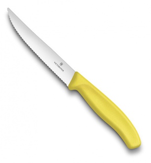 Almi - Nůž na steak 6.7936.12L8 VICTORINOX žlutý