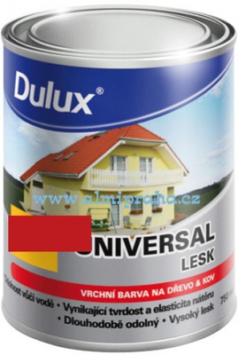Almi Praha - Dulux Universal 8190 0,75L lesklá, červeň rumělková tmavá